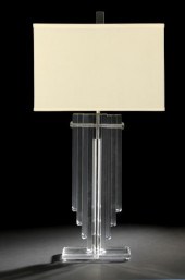 Large Lucite "Architectural" T