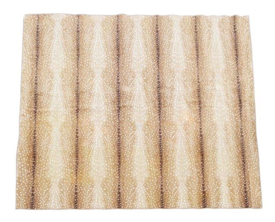 LARGE MACHINE WOVEN FAUX DEER