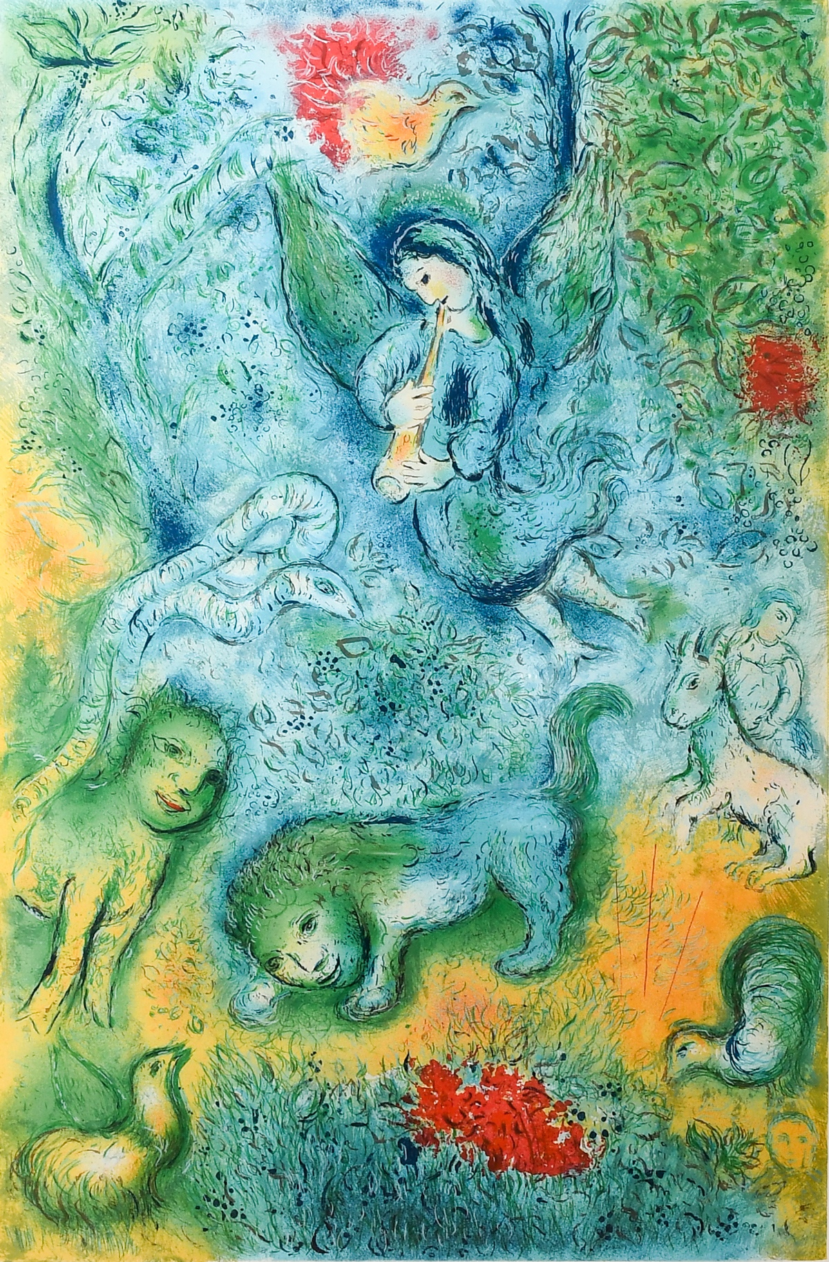 LARGE MAGIC FLUTE LITHOGRAPH