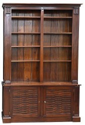 LARGE MAHOGANY CLASSICAL BOOKC