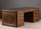 LARGE MAHOGANY FLAT-TOP EXECUT