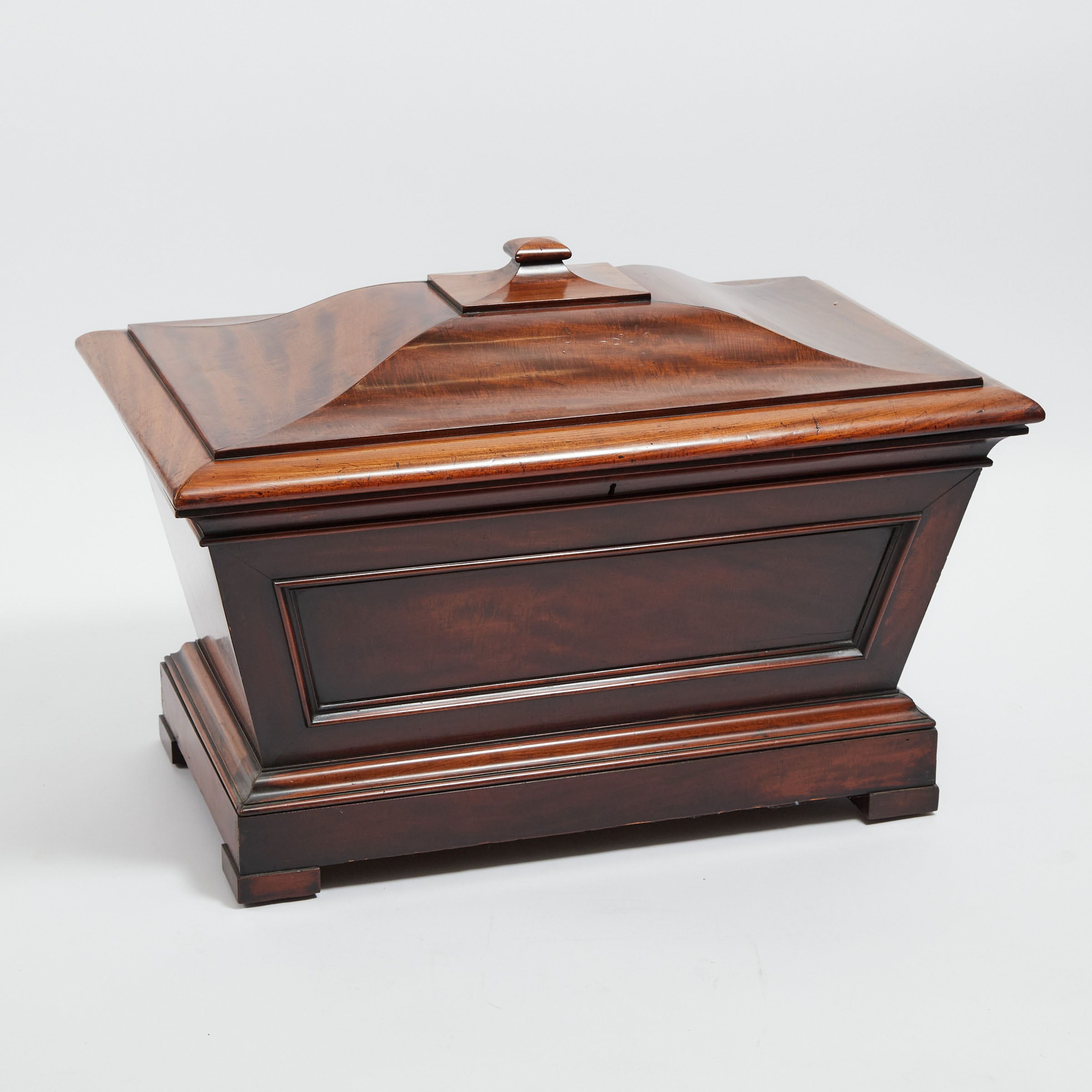 Large Mahogany Sarcophagus Form