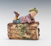 Large Majolica Tobacco Humidor