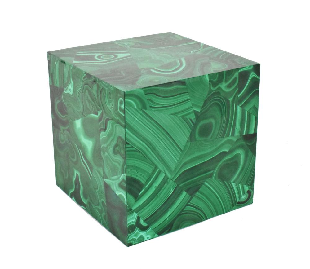 LARGE MALACHITE TESSELATED DESK