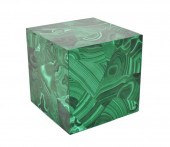 LARGE MALACHITE TESSELATED DES