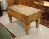 LARGE MAPLE BUTCHER BLOCK, AME