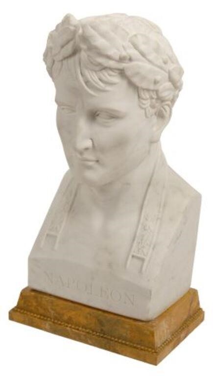 LARGE MARBLE BUST OF NAPOLEON
