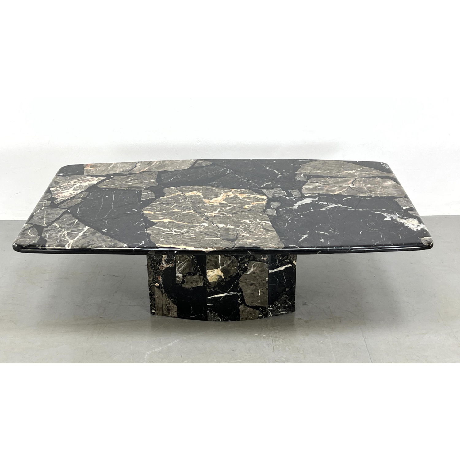 Large Marble Coffee Table. Angled
