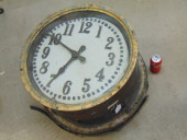 LARGE MARBLE FACE WALL CLOCK,