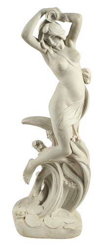 LARGE MARBLE SCULPTURE OF A