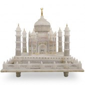 LARGE MARBLE TAJ MAHAL SCULPTU