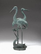 Large Meiji style patinated br