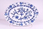 LARGE MEISSEN BLUE ONION OVAL