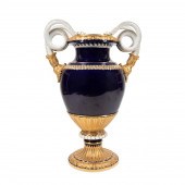 LARGE MEISSEN COBALT SNAKE HAN