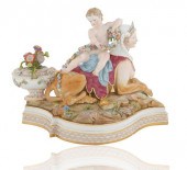 LARGE MEISSEN PORCELAIN GROUP