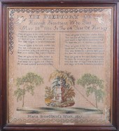 Large memorial cross stitch sa