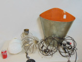 LARGE METAL BIN & LOT LIGHTING