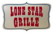 LARGE METAL 'LONE STAR GRILL'