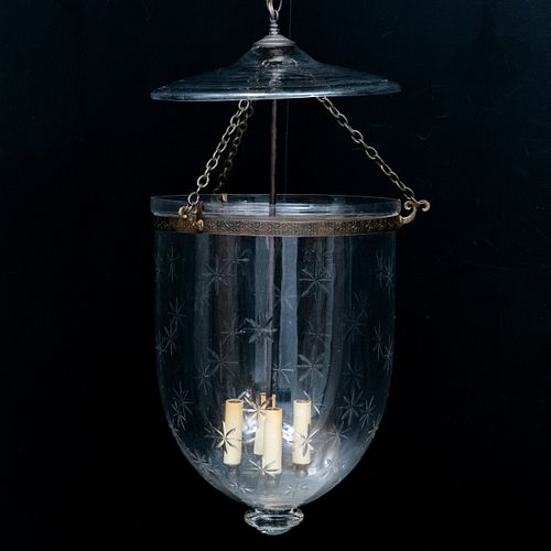 LARGE METAL-MOUNTED ETCHED GLASS