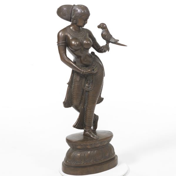 LARGE METAL SCULPTURE OF AN