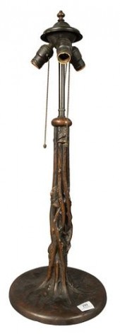 LARGE METAL TREEFORM LAMP BASE