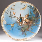 Large Mettlach Art Nouveau Cha