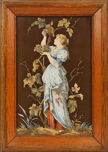 LARGE METTLACH PORCELAIN PLAQUE
