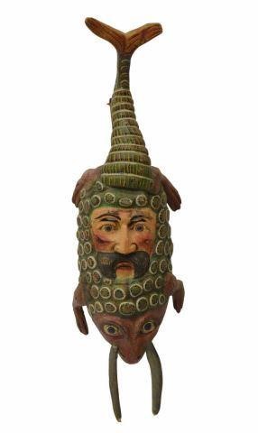 LARGE MEXICAN FOLK ART CARVED