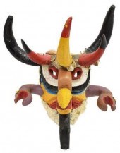LARGE MEXICAN FOLK ART PAINTED