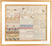 LARGE MEXICAN NEEDLEWORK SAMPL