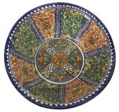 LARGE MEXICO TALAVERA POTTERY