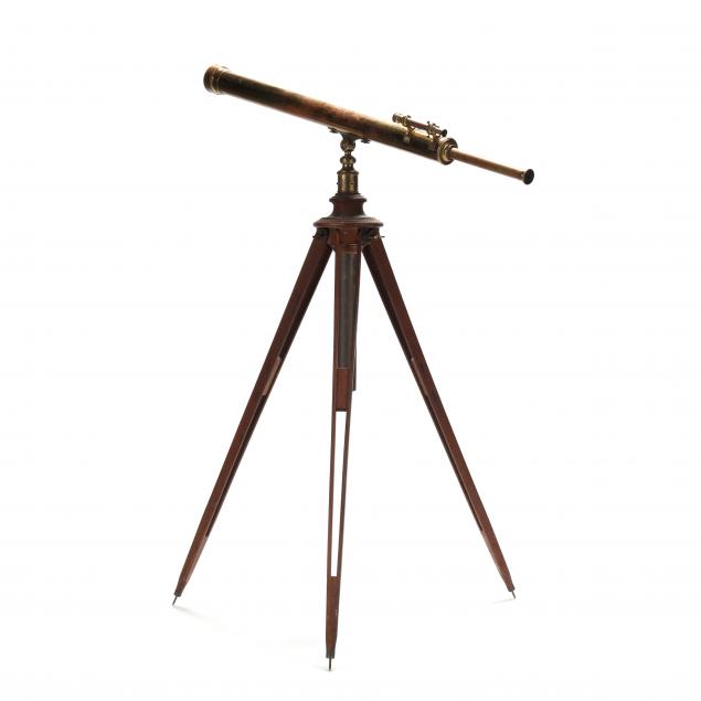 LARGE MEYROWITZ BRASS TELESCOPE