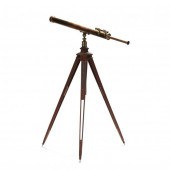 LARGE MEYROWITZ BRASS TELESCOP