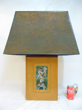LARGE MID CENTURY TABLE LAMP W