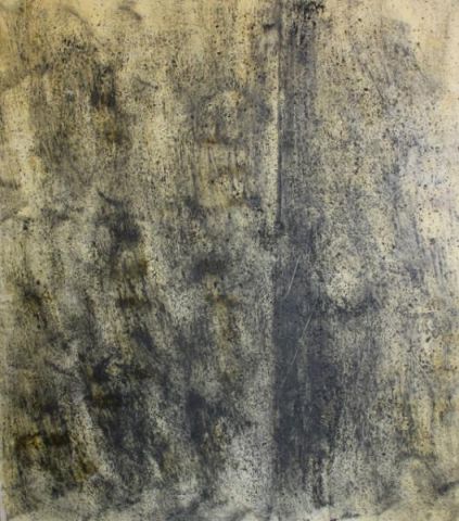 Large Midcentury Oil on