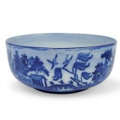 LARGE MINTONS BLUE AND WHITE P