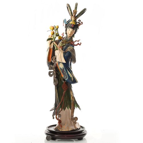 LARGE MIXED MEDIA GUANYIN CHINESE