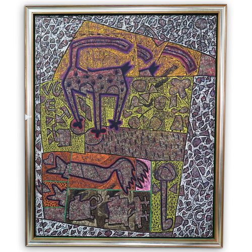 LARGE MIXED MEDIA ON
