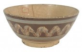 LARGE MOCHA FOOTED BOWL BROWN