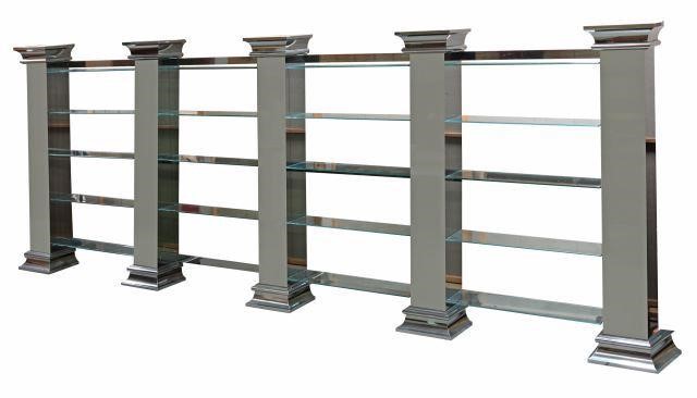 LARGE MODERN GLASS ETAGERE