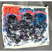 Large Modernist Abstract Paint