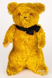 LARGE MOHAIR TEDDY BEAR, CA. 1