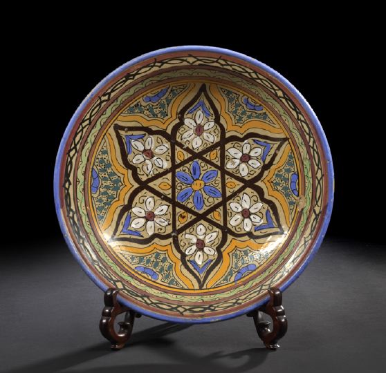 Large Moroccan Brightly Polychromed