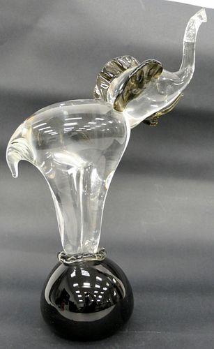 LARGE MURANO CIRCUS ELEPHANT ON