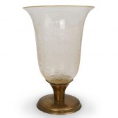 LARGE MURANO GLASS AND BRASS P