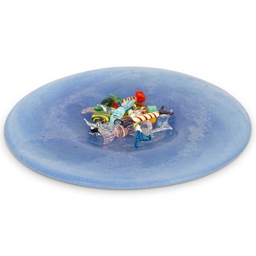 LARGE MURANO GLASS CENTERPIECE &
