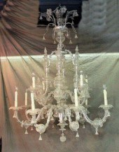 Large MURANO Glass Chandelier