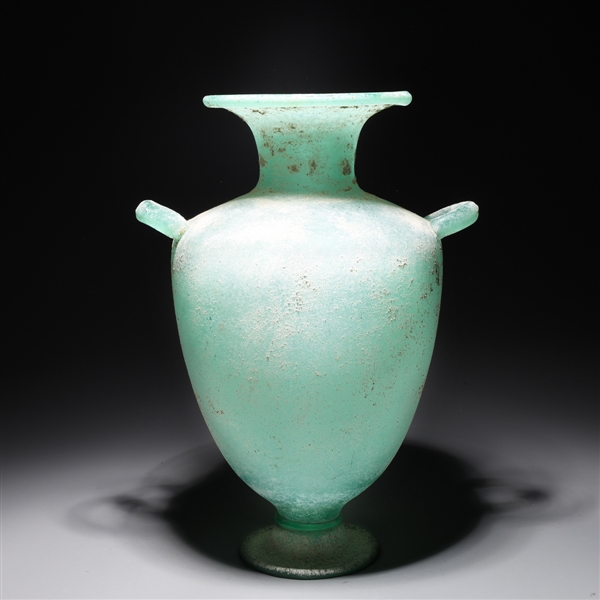 Large Murano glass scavo vase