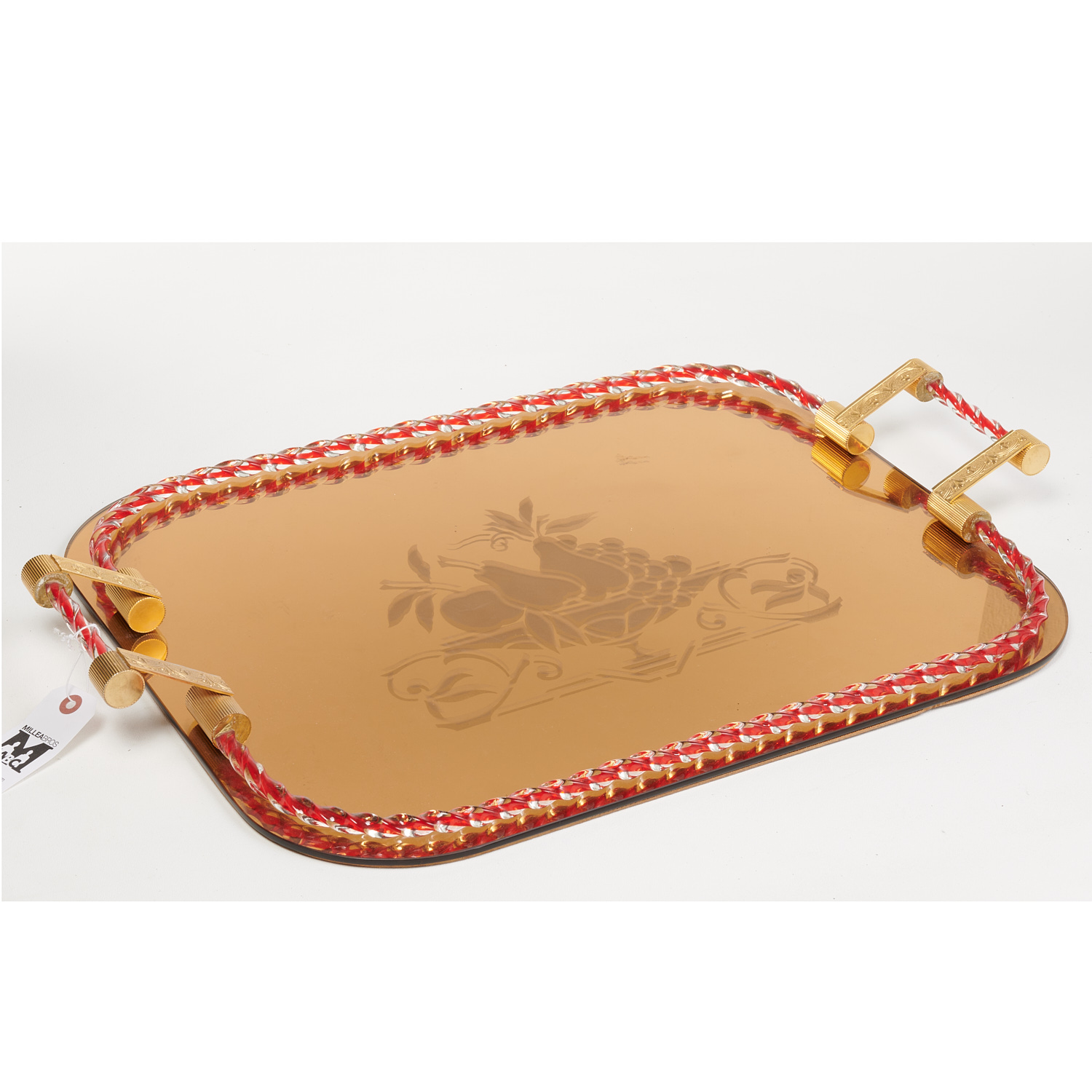 LARGE MURANO GLASS VANITY TRAY 20th