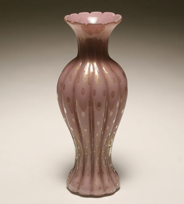 Large Murano lavendar glass